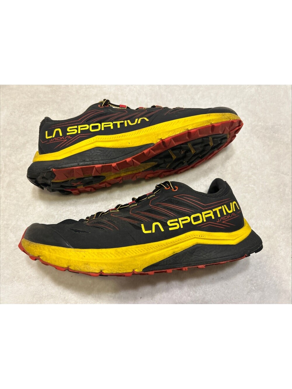 La Sportiva Jackal Men’s Shoes Size 10 Black GTX Trail Running Goretex Lace Up